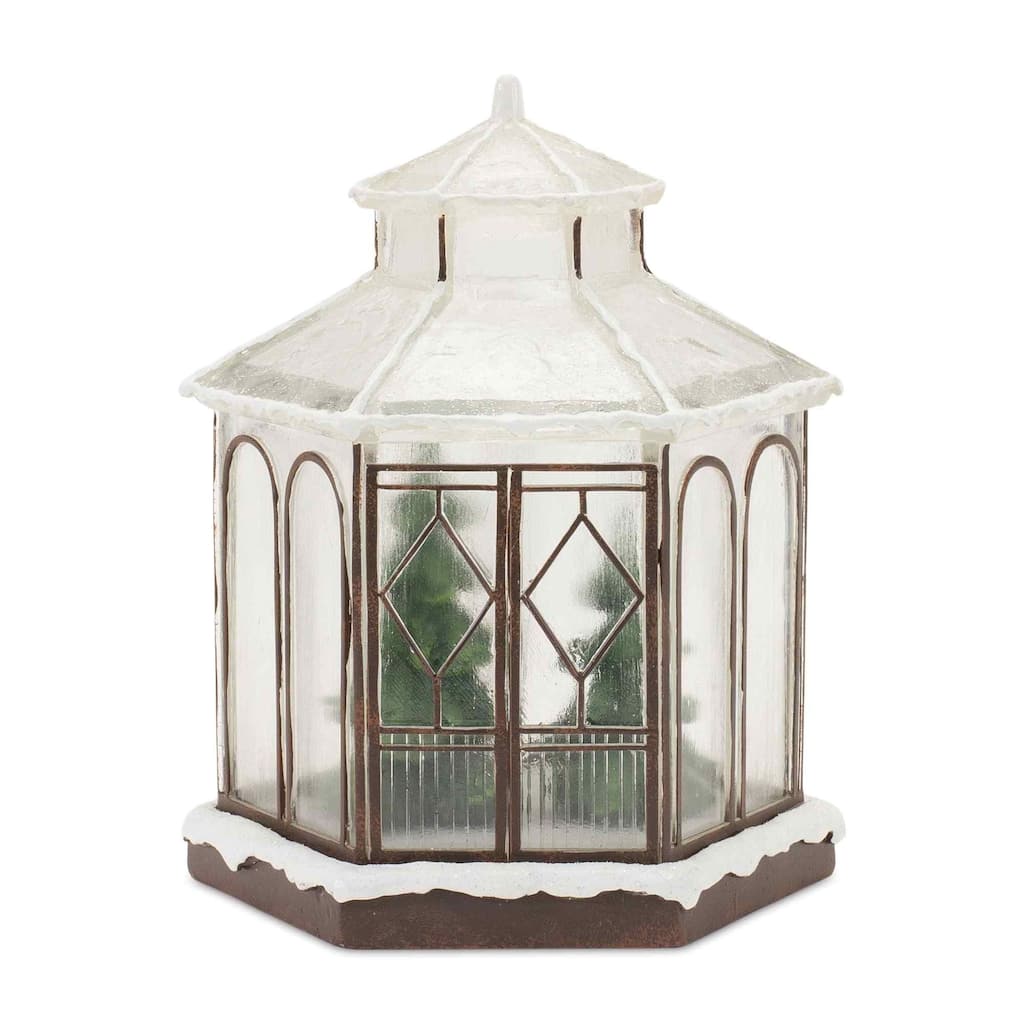 LED Lighted Gazebo Christmas Tabletop Decoration - 9"