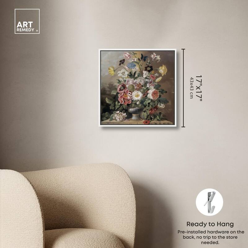 Classical Dream Vase Canvas by Art Remedy