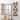 35"H Farmhouse Wooden Barn Doors Window Frame Mirror Wall Decor by Glitzhome