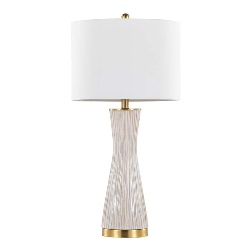Gemma 28" Brush Ceramic Table Lamp - Set of 2
