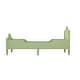 preview thumbnail 13 of 12, Girl's Princess Twin Size Bed Frame with Macaron Colors, Safety Rails, Headboard and Footboard for Toddlers, Seasoft Green