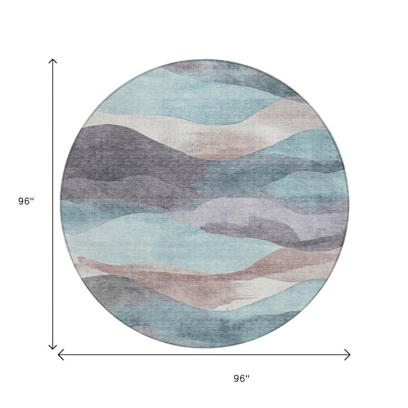 HomeRoots Abstract Transitional Rectangle Outdoor Rug