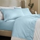 preview thumbnail 25 of 27, Superior Imperia Cotton Blend Embroidered 600 Thread Count Sheet Set California King - Blue