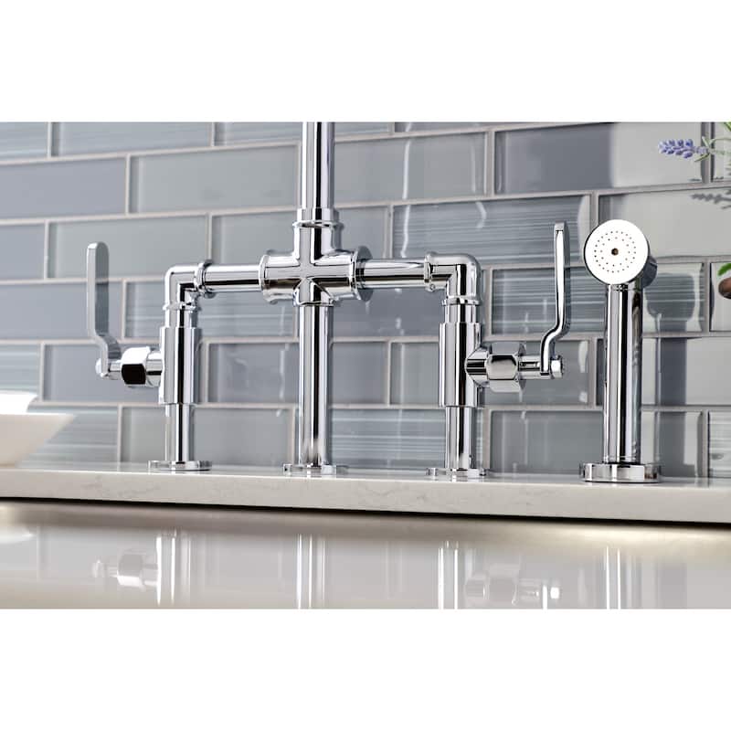 Kingston Brass Whitaker Bridge Kitchen Faucet
