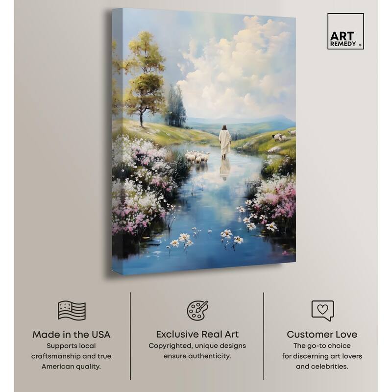 Caretaker's Calm Crossing I Canvas by Art Remedy, Gallery Wrapped