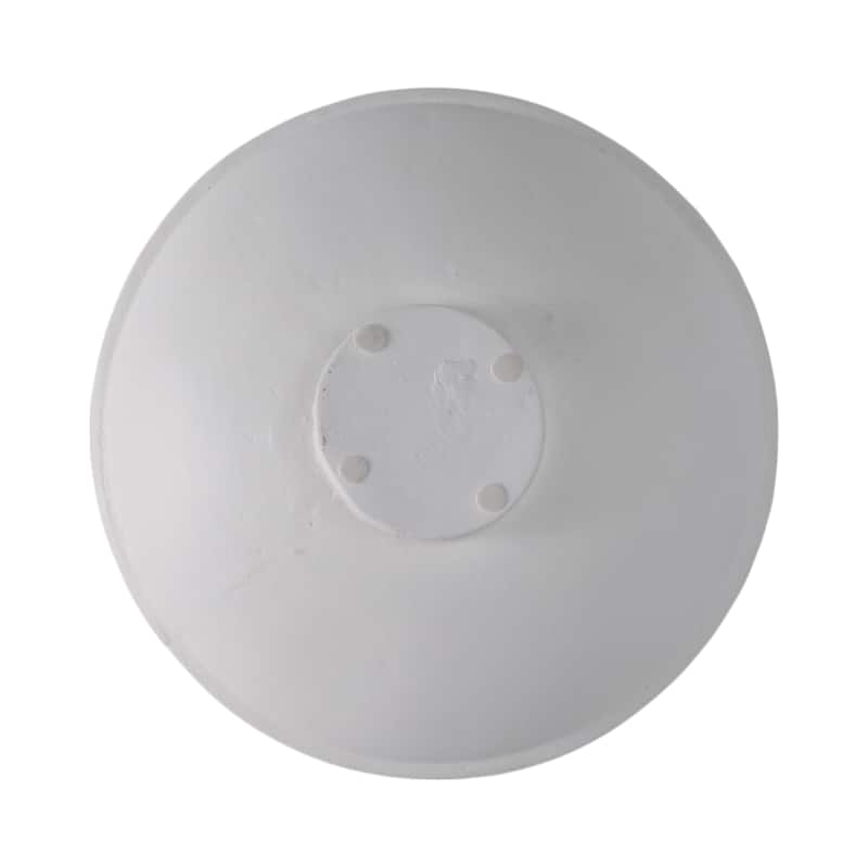Pottery Ecomix Traditional Pedestal Bowls (Set of 2) - 6", 5" White - 16" x 16" x 6"