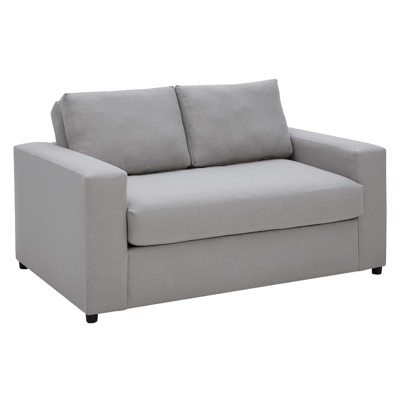 Avendale Linen Blend Loveseat - Made in the USA With Bench Seat Cushion