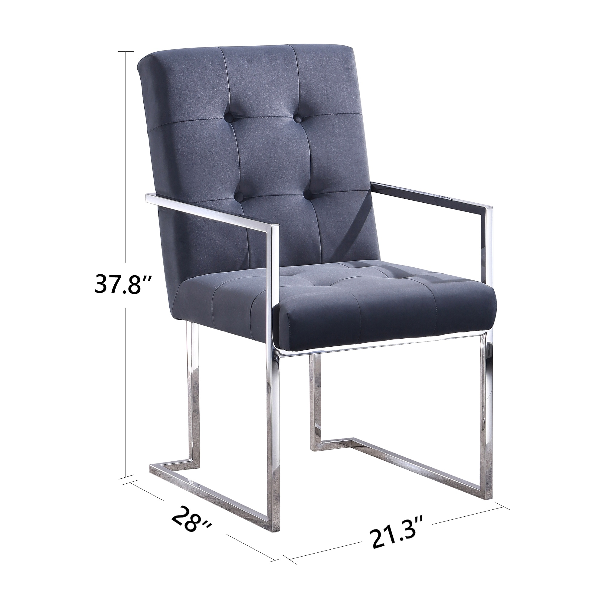 Silver velvet sales dining chairs
