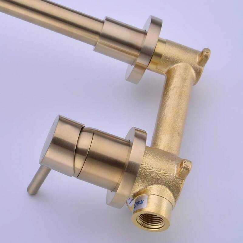 Topcraft Wall Mounted Single Handle Bathroom Faucet