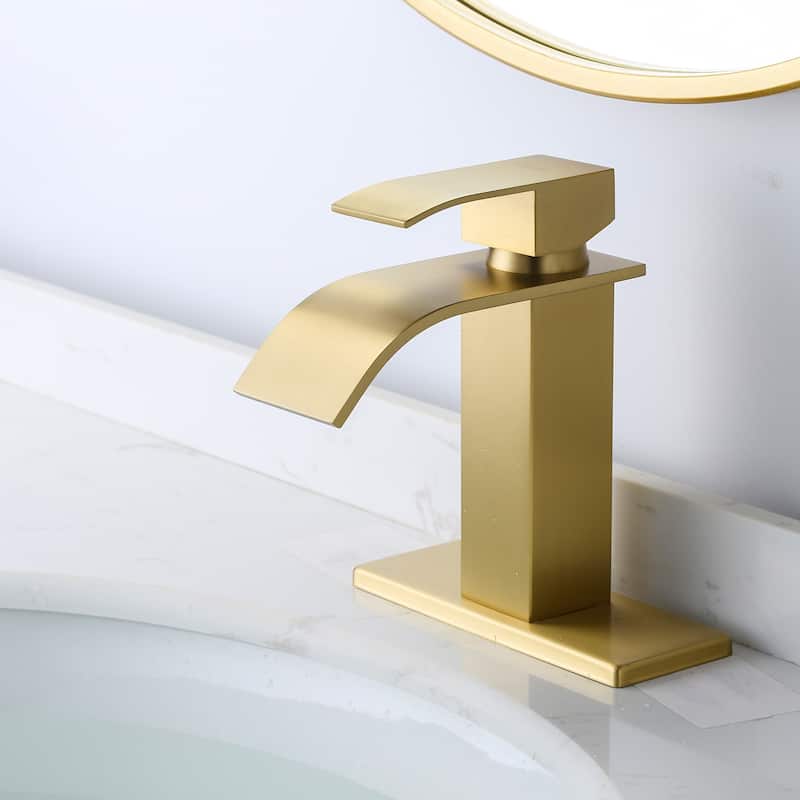 WOWOW 304 Stainless Steel Faucet Deck Plate Fits 1 to 3 Hole Sinks