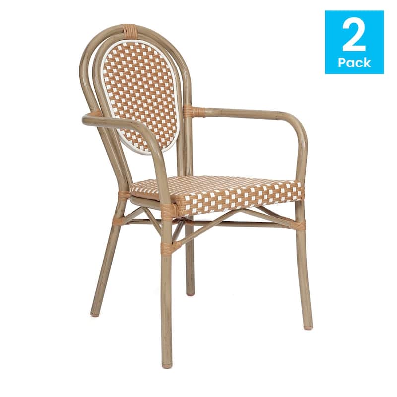 Stacking Bistro Chairs with Metal Frames