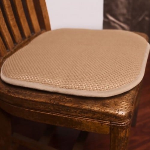 Honeycomb Memory Foam Non-Slip 2-Piece Chair Pad Set, 17x16 Inches