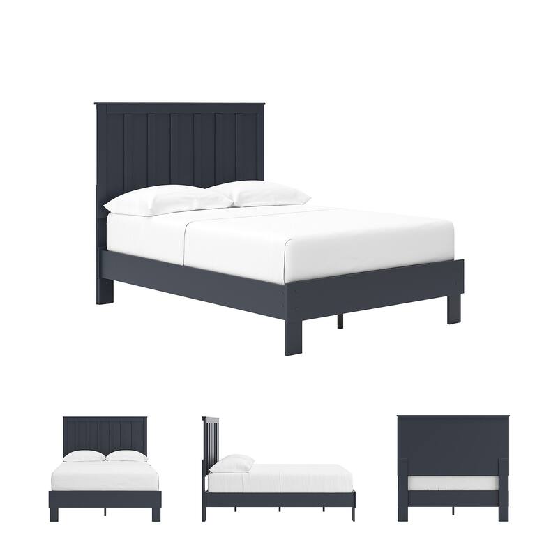 Signature Design by Ashley Simmenfort Dark Blue Platform Bed