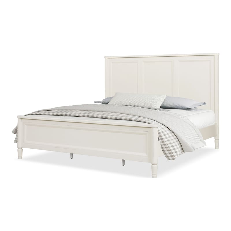 Furniture of America Arlena Classic Modern Solid Wood Panel Bed