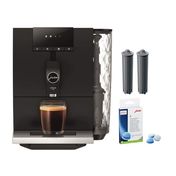 slide 2 of 5, Jura ENA 4 Coffee Machine (Metropolitan Black) with Accessory Bundle