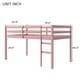 preview thumbnail 19 of 36, Solid Rubber Wooden Twin Loft Bed with Ladder