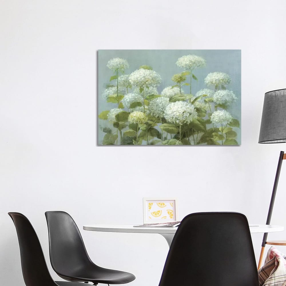 iCanvas "White Hydrangea Garden" by Danhui Nai Canvas Print