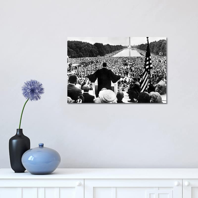 iCanvas "MLK, Prayer Pilgrimage For Freedom, National Mall, Washington D.C., May 17th, 1957" by Rue Des Archives Canvas Print - 12x18x1.5
