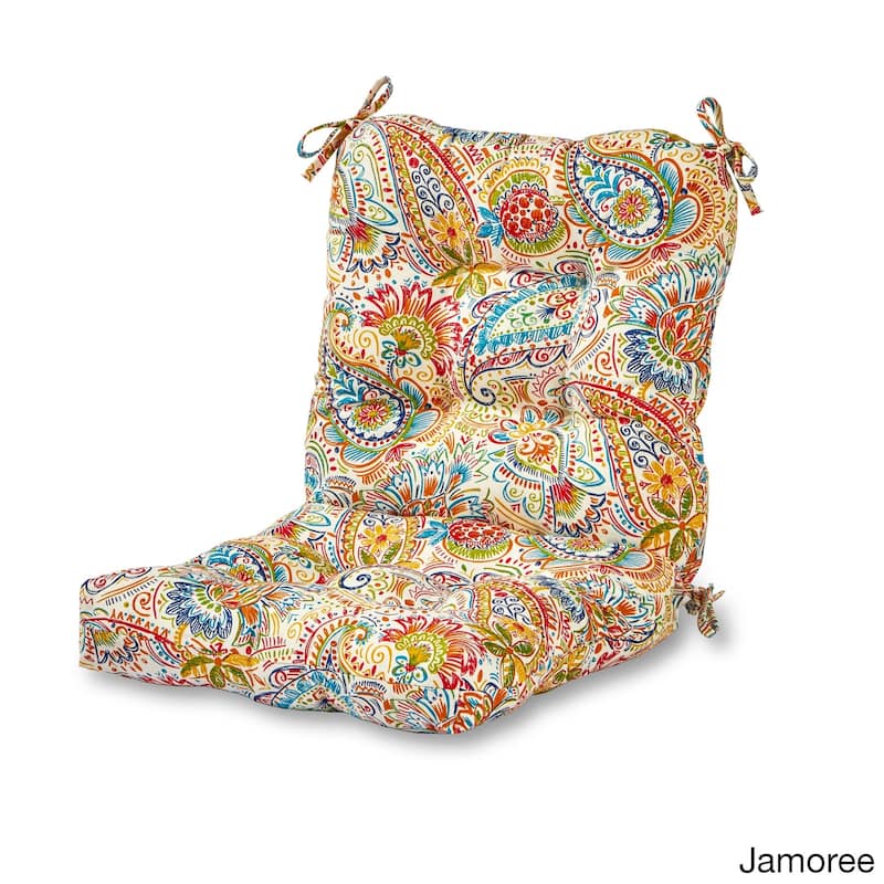 Painted Paisley Outdoor Seat/Back Chair Cushion (Cushion Only) - Jamboree