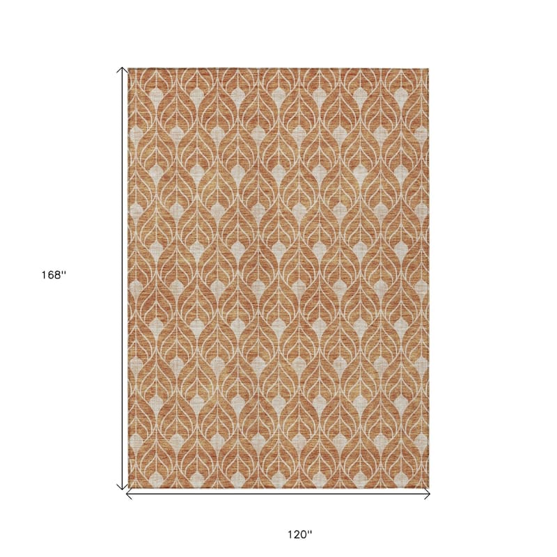 HomeRoots Geometric Transitional Rectangle Outdoor Rug
