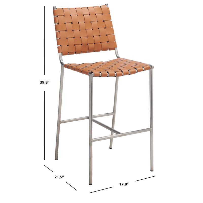SAFAVIEH Tapati Woven Counter Stool - 20" W x 22" D x 40" H - 18Wx22Dx40H
