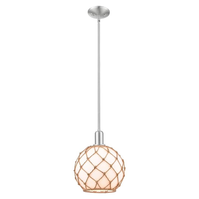 Innovations Lighting Endless Possibilities Arcadia - Farmhouse Rope - 1 Light 10" Stem Hung Mini Pendant