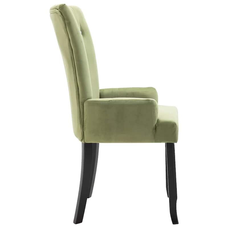 vidaXL Dining Chairs High Back Kitchen Side Chair for Home Dining Room Velvet - 21.3" x 22" x 41.7"