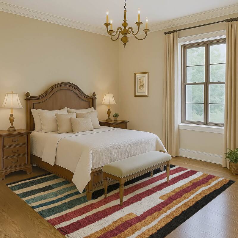 Premium Washable Super Soft Modern Stripe Mayfield Rug