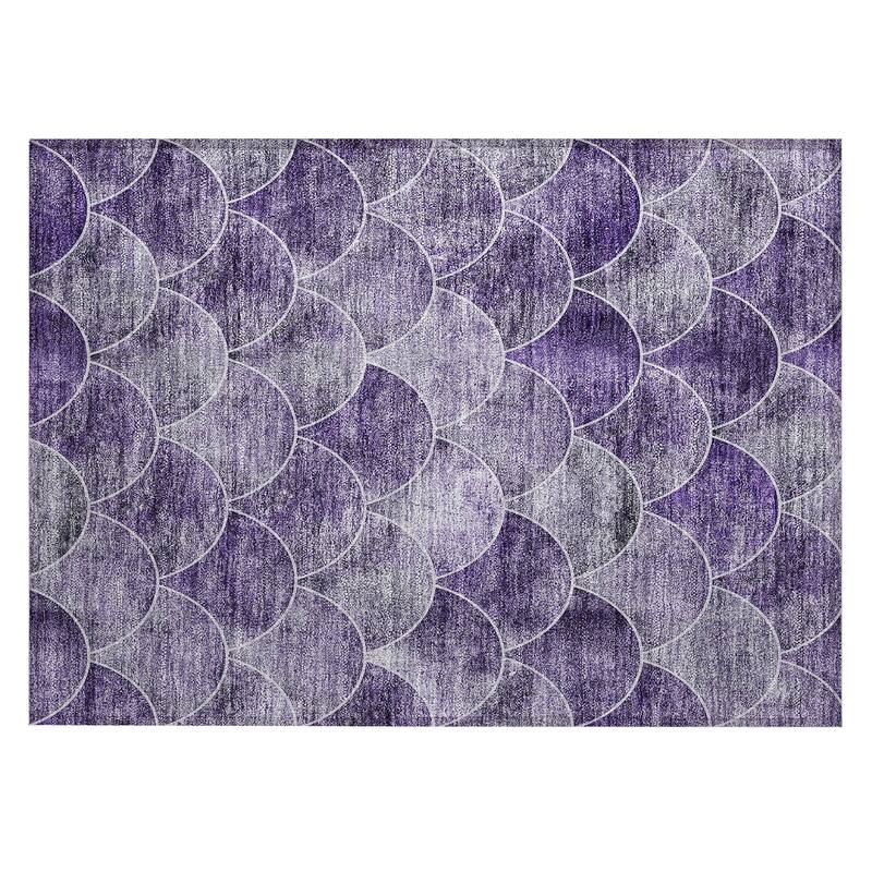 Machine Washable Indoor/ Outdoor Chantille Contemporary Rug