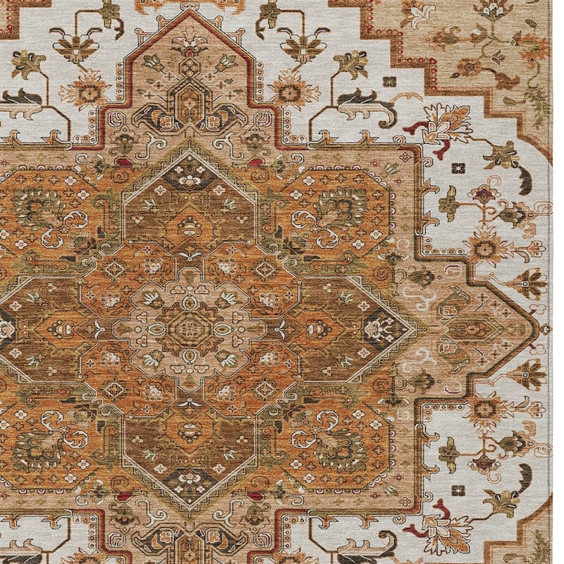 HomeRoots Oriental Traditional Rectangle Outdoor Rug
