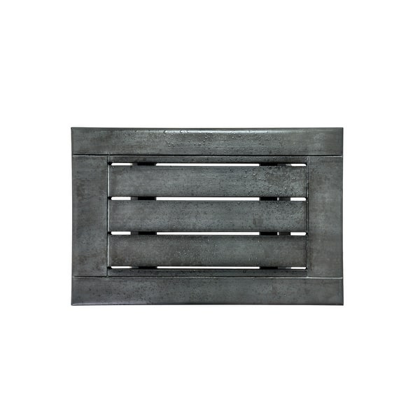 slide 2 of 6, CoastalVogue MidCentury Antique Gray 18" Teak Shower Bench Gray