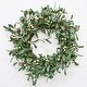 preview thumbnail 1 of 2, 21" Artificial Christmas Mistletoe Wreath with White Berries - 21