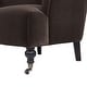 preview thumbnail 7 of 30, Eloise 30" Transitional Velvet Pleated Sock Arm Accent Chair