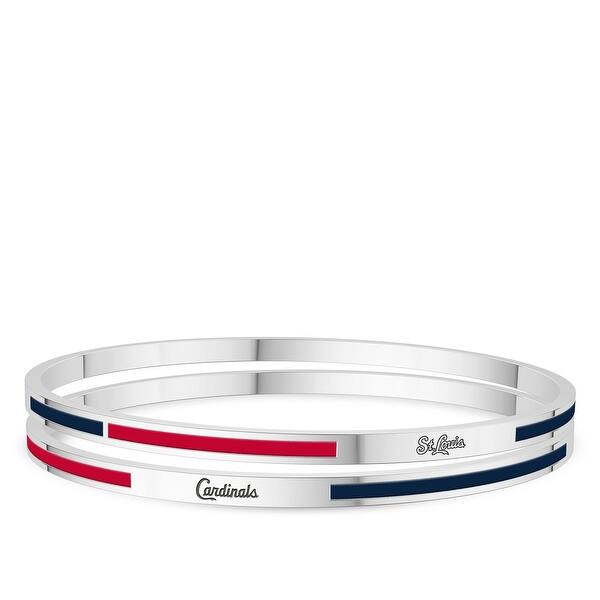 Mlb St Louis Cardinals Bracelet In Sterling Silver Design By Mlb St Louis Cardinals Bracelet In