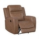 preview thumbnail 19 of 25, Elara 38" Microfiber Manual Reclining Chair with Tab Pull Motion