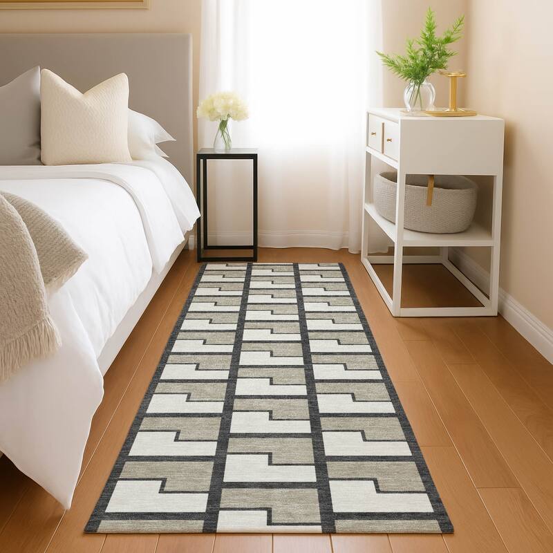 Machine Washable Indoor/ Outdoor Modern Cody Chantille Rug