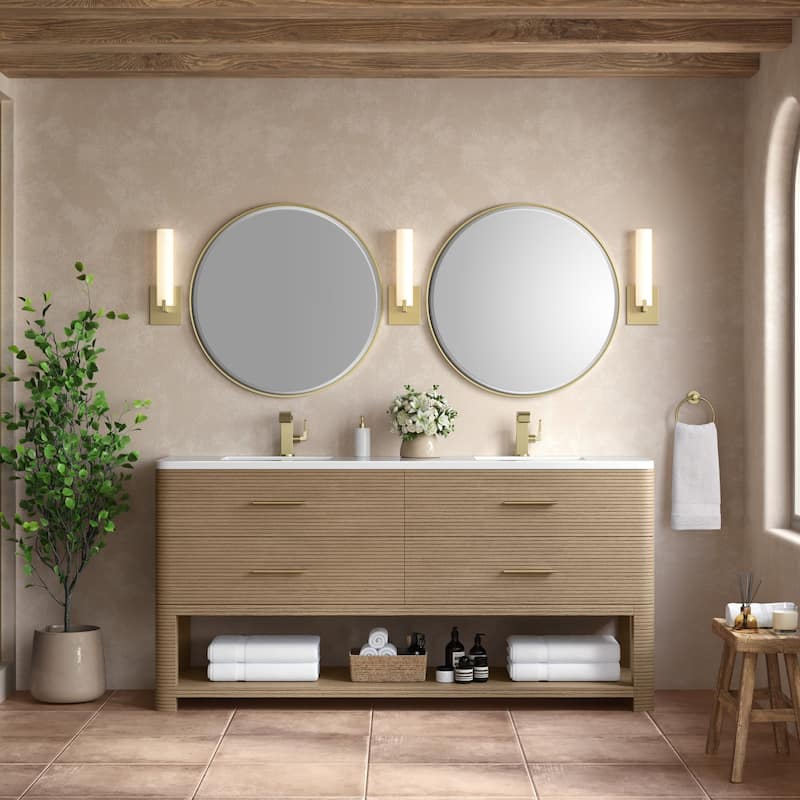 James Martin Vanities D704-V72-3WZ Lucian 72" Free Standing Double