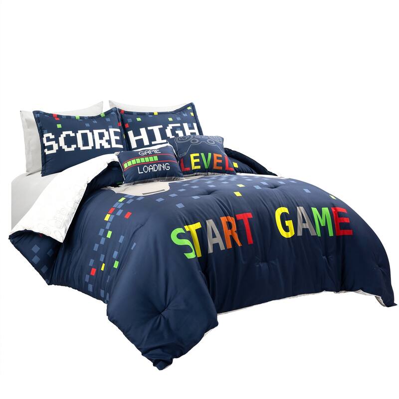 Lush Decor Video Games Reversible Oversized Comforter Set