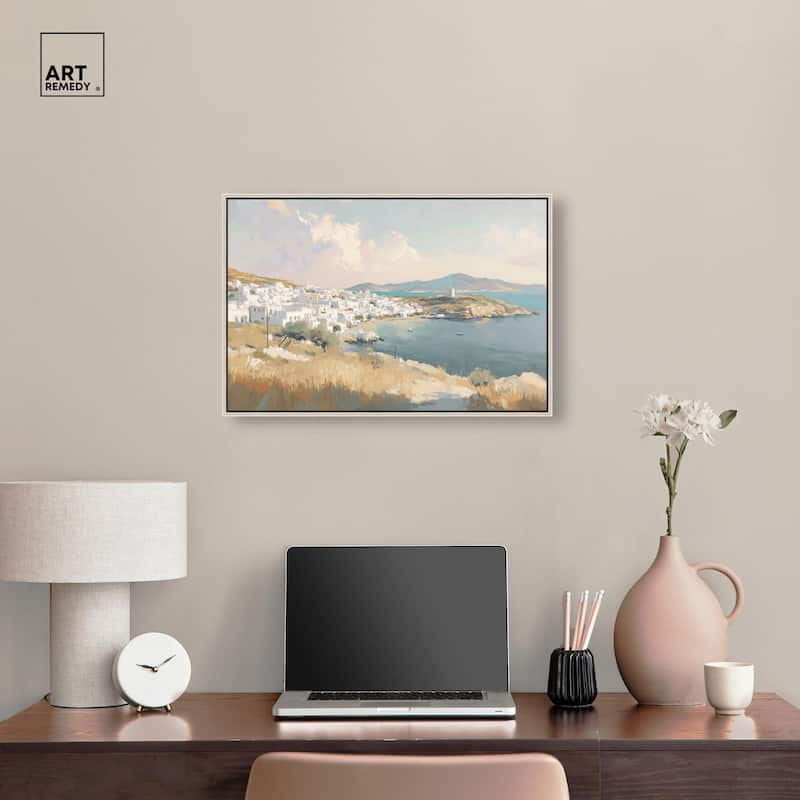 Sunrise Greece Canvas by Art Remedy