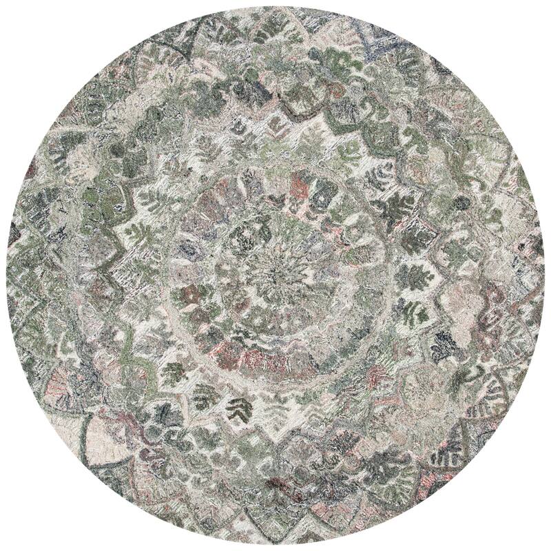 SAFAVIEH Handmade Marquee Genta Modern Medallion Wool Rug