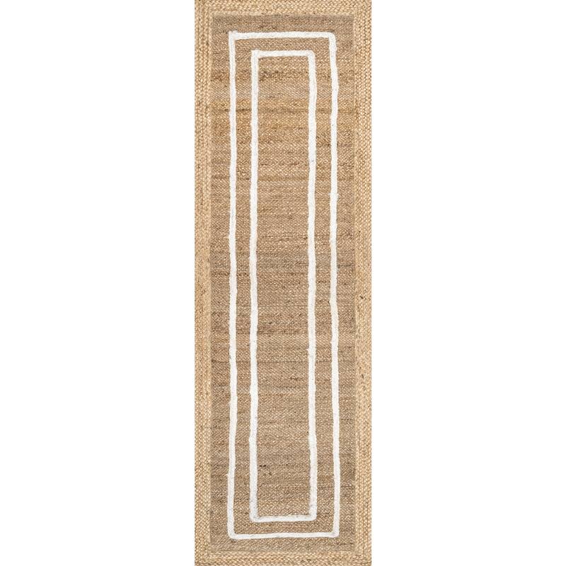 Elemore Geometric Jute Area Rug