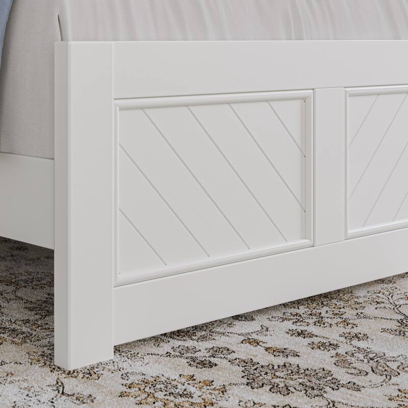Berkshire Queen Low Profile Platform Bed with Matching Footboard