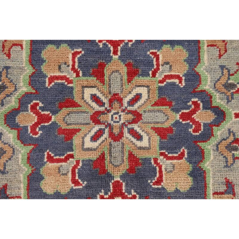 Red Kazak Oriental Area Rug Hand-Knotted Dining Room Wool Carpet - 6'8" x 9'9"