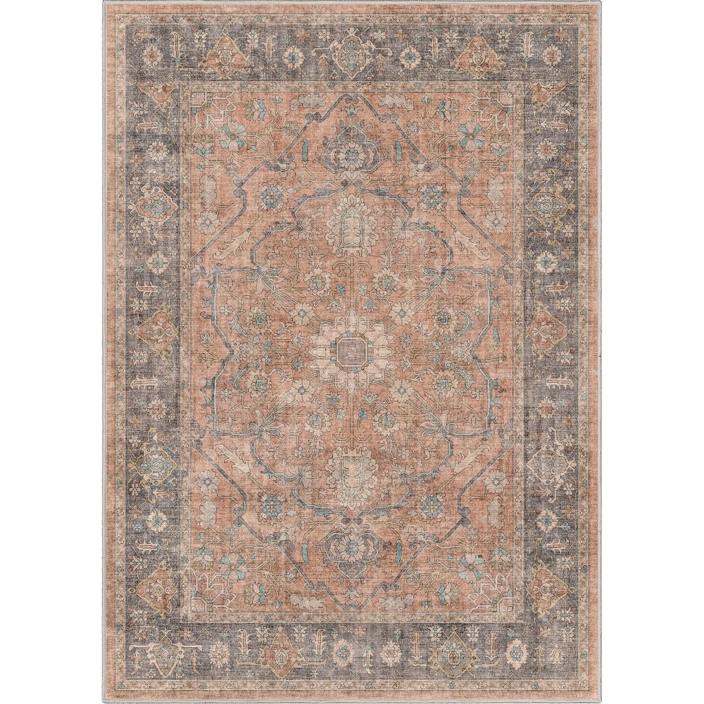 Well Woven Apollo Antigua Persian Oriental Machine Washable Area Rug
