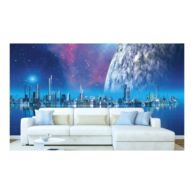 Dimex Futuristic City Wall Mural