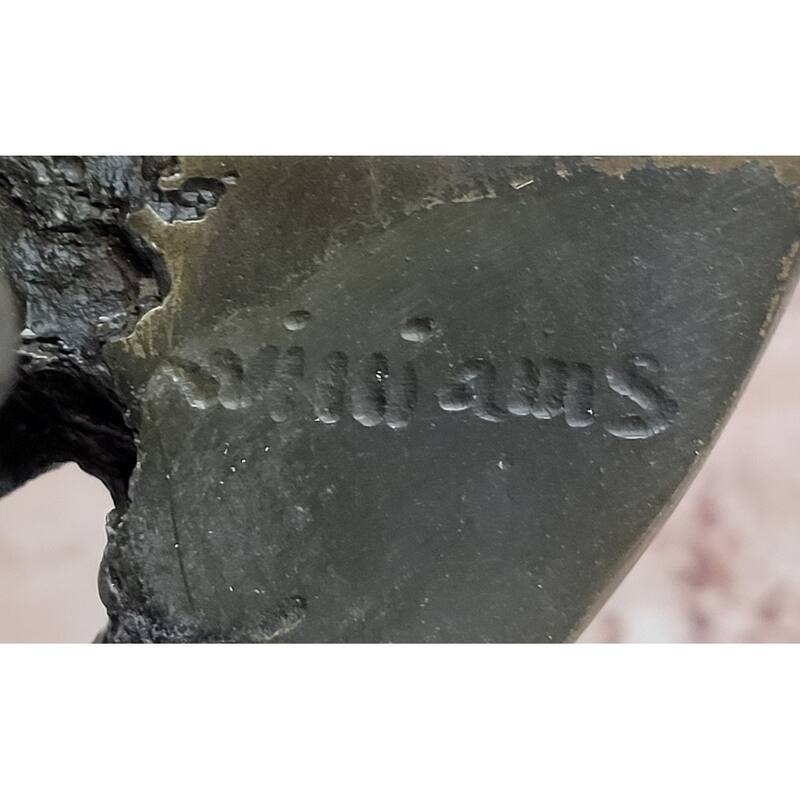 Bronze Country Singer Musician Bust - Cowgirl Guitar Sculpture Decor