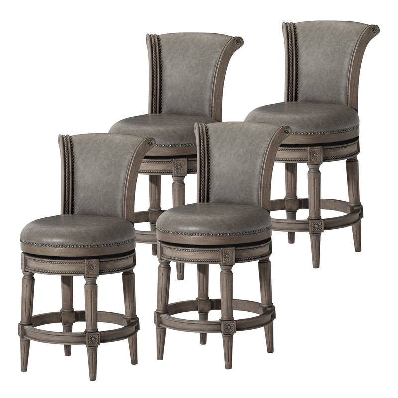 Maven Lane Pullman Comodino In Legno Multiuso Stile Tradizionale - Finitura Rustica Naturale 40,6x40,6x56,5cm