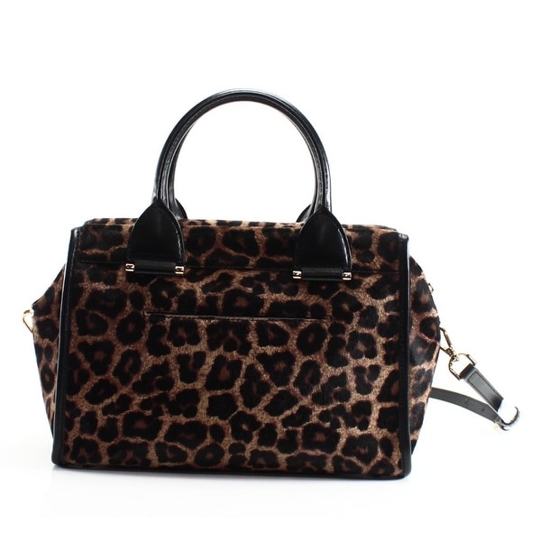 michael kors black leopard purse