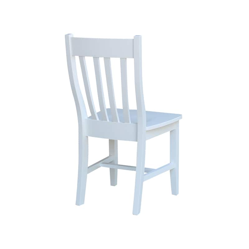 Copper Grove Quince Solid Wood Schoolhouse Chairs, Set of 2