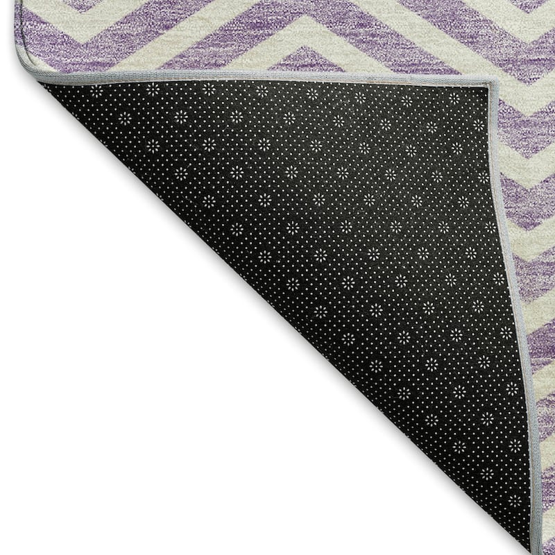 Premium Washable Super Soft Modern Chevron Mayfield Rug